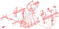 KRAFTSTOFFEINSPRITZUNG(RH) für Honda ACURA 3.5RL 3.5RL 4 Türen 4 gang automatikgetriebe 1997
