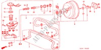 HAUPTBREMSZYLINDER/ MASTER POWER(1) für Honda LEGEND LEGEND 4 Türen 4 gang automatikgetriebe 2004