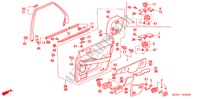 TUERVERKLEIDUNG, HINTEN für Honda ACURA 3.5RL 3.5RL 4 Türen 4 gang automatikgetriebe 2004