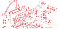 TUERVERKLEIDUNG, VORNE(LH) für Honda ACURA 3.5RL 3.5RL 4 Türen 4 gang automatikgetriebe 2004