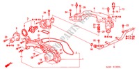 WASSERPUMPE/SENSOR für Honda ACURA 3.5RL 3.5RL 4 Türen 4 gang automatikgetriebe 2004