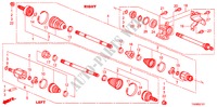 ANTRIEBSWELLE, VORNE/HALBWELLE(2.4L) für Honda ACCORD VTI-L 4 Türen 5 gang automatikgetriebe 2011