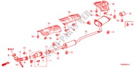 AUSPUFFROHR(2.4L) für Honda ACCORD VTI-L 4 Türen 5 gang automatikgetriebe 2011