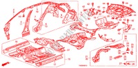 BODEN/INNENBLECHE für Honda ACCORD VTI-L 4 Türen 5 gang automatikgetriebe 2011