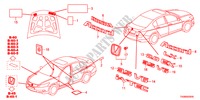 EMBLEME/WARNETIKETTEN für Honda ACCORD 2.0EX 4 Türen 5 gang automatikgetriebe 2008