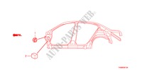GUMMITUELLE(SEITEN) für Honda ACCORD VTI-L 4 Türen 5 gang automatikgetriebe 2009