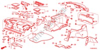 HINTERE ABLAGE/SEITENVERKLEIDUNG für Honda ACCORD 2.0EX 4 Türen 5 gang-Schaltgetriebe 2011