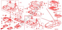 INNENLEUCHTE(SONNENDACH) für Honda ACCORD 2.0EX 4 Türen 5 gang automatikgetriebe 2010