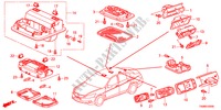 INNENLEUCHTE für Honda ACCORD 2.0LX 4 Türen 5 gang-Schaltgetriebe 2011