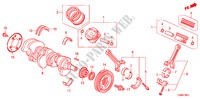 KURBELWELLE/KOLBEN(V6) für Honda ACCORD 3.5 4 Türen 5 gang automatikgetriebe 2010