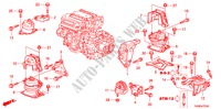 MOTORBEFESTIGUNGEN(3.5L) für Honda ACCORD 3.5SIR 4 Türen 5 gang automatikgetriebe 2010