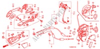 TUERSCHLOESSER, VORNE/AEUSSERER GRIFF für Honda ACCORD 2.0EX 4 Türen 5 gang-Schaltgetriebe 2008