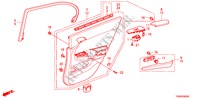 TUERVERKLEIDUNG, HINTEN für Honda ACCORD 2.0EX 4 Türen 5 gang-Schaltgetriebe 2010