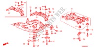 VORDERER HILFSRAHMEN/HINTERER TRAEGER(LH) für Honda ACCORD 2.0EX 4 Türen 5 gang automatikgetriebe 2011