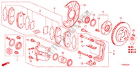 VORDERRADBREMSE für Honda ACCORD 2.0EX 4 Türen 5 gang-Schaltgetriebe 2008