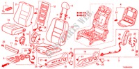 VORDERSITZ(L.)(LH) für Honda ACCORD 2.0EX 4 Türen 5 gang-Schaltgetriebe 2011