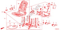 VORNE SITZKOMPONENTEN(R.)(MANUELLE SCHALTUNG,SITZ) für Honda ACCORD 2.0EX 4 Türen 5 gang-Schaltgetriebe 2010
