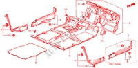 BODENMATTE für Honda CIVIC VTI 4 Türen 4 gang automatikgetriebe 1999