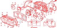 KOMBIINSTRUMENT BAUTEILE(NS) für Honda CIVIC EXI-S 4 Türen 4 gang automatikgetriebe 1999