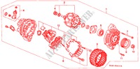 LICHTMASCHINE(MITSUBISHI) für Honda CIVIC 1.4IS 4 Türen 5 gang-Schaltgetriebe 1998