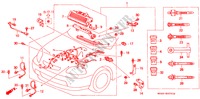 MOTORKABELBAUM (RH) für Honda BALLADE 180I 4 Türen 4 gang automatikgetriebe 1997