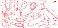 RADIOANTENNE/LAUTSPRECHER für Honda CIVIC EXI-S 4 Türen 4 gang automatikgetriebe 1999