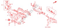 ANSAUGKRUEMMER(3) für Honda CIVIC EXI-S 4 Türen 4 gang automatikgetriebe 2000