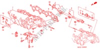 ANSAUGKRUEMMER(4) für Honda BALLADE 180I 4 Türen 5 gang-Schaltgetriebe 2000