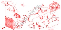 KLIMAANLAGE (SCHLAEUCHE/LEITUNGEN) (RH) für Honda CIVIC VTI 4 Türen 5 gang-Schaltgetriebe 2000
