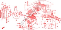 LUFTFILTER(2) (DOHC VTEC) für Honda CIVIC VTI LEV 4 Türen 4 gang automatikgetriebe 2000