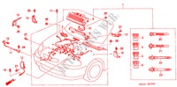 MOTORKABELBAUM (LH) für Honda CIVIC LEI 4 Türen 4 gang automatikgetriebe 2000