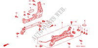VORNE SITZKOMPONENTEN (R.)(1) für Honda BALLADE 150I 4 Türen 5 gang-Schaltgetriebe 2000