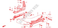 VORNE SITZKOMPONENTEN (R.)(2) für Honda CIVIC VTI 4 Türen 5 gang-Schaltgetriebe 2000