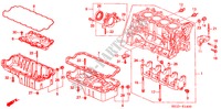 ZYLINDERBLOCK/OELWANNE (1) für Honda CIVIC EXI-S 4 Türen 5 gang-Schaltgetriebe 2000