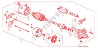ANLASSER(MITSUBISHI) für Honda CIVIC VTI 4 Türen 5 gang-Schaltgetriebe 2001
