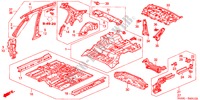 BODEN/INNENBLECHE für Honda CIVIC 1.4S 4 Türen 4 gang automatikgetriebe 2001