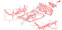 BODENMATTE für Honda CIVIC 1.4S 4 Türen 4 gang automatikgetriebe 2001