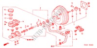 HAUPTBREMSZYLINDER/ MASTER POWER(RH) (2) für Honda CIVIC 2.0IVT 4 Türen 5 gang automatikgetriebe 2004