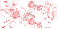 KLIMAANLAGE (KOMPRESSOR) für Honda CIVIC 1.4S 4 Türen 5 gang-Schaltgetriebe 2001