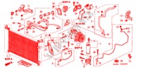 KLIMAANLAGE (SCHLAEUCHE/LEITUNGEN) (LH) für Honda CIVIC 1.4I 4 Türen 5 gang-Schaltgetriebe 2002