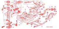 KRAFTSTOFFTANK(1) für Honda CIVIC 1.4S 4 Türen 5 gang-Schaltgetriebe 2001