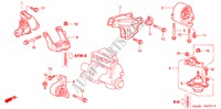 MOTORBEFESTIGUNGEN(AT) (1) für Honda CIVIC 1.6ES 4 Türen 4 gang automatikgetriebe 2002