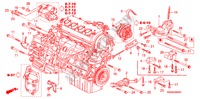 MOTORHALTERUNG für Honda CIVIC 1.4S 4 Türen 4 gang automatikgetriebe 2001
