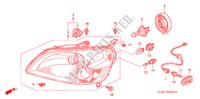 SCHEINWERFER(1) für Honda CIVIC VTI 4 Türen 4 gang automatikgetriebe 2003