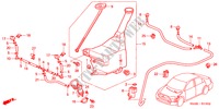 WINDSCHUTZSCHEIBENWASCHER(3) für Honda CIVIC 1.6ES 4 Türen 5 gang-Schaltgetriebe 2001