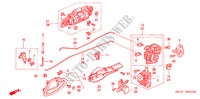 TUERSCHLOSS, HINTEN/AEUSSERER GRIFF für Honda CITY V 4 Türen 5 gang-Schaltgetriebe 2006