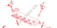 ZUENDSPULE/STOEPSEL für Honda CITY STD 4 Türen 5 gang-Schaltgetriebe 2004