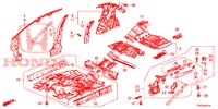 BODEN/INNENBLECHE  für Honda CIVIC 1.8 ES 5 Türen 5 gang automatikgetriebe 2013