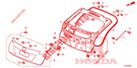 HECKKLAPPENPLATTE(2D)  für Honda CIVIC 1.8 ES 5 Türen 5 gang automatikgetriebe 2013