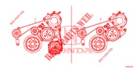 LICHTMASCHINENRIEMEN (1.8L) für Honda CIVIC 1.8 ES 5 Türen 5 gang automatikgetriebe 2013